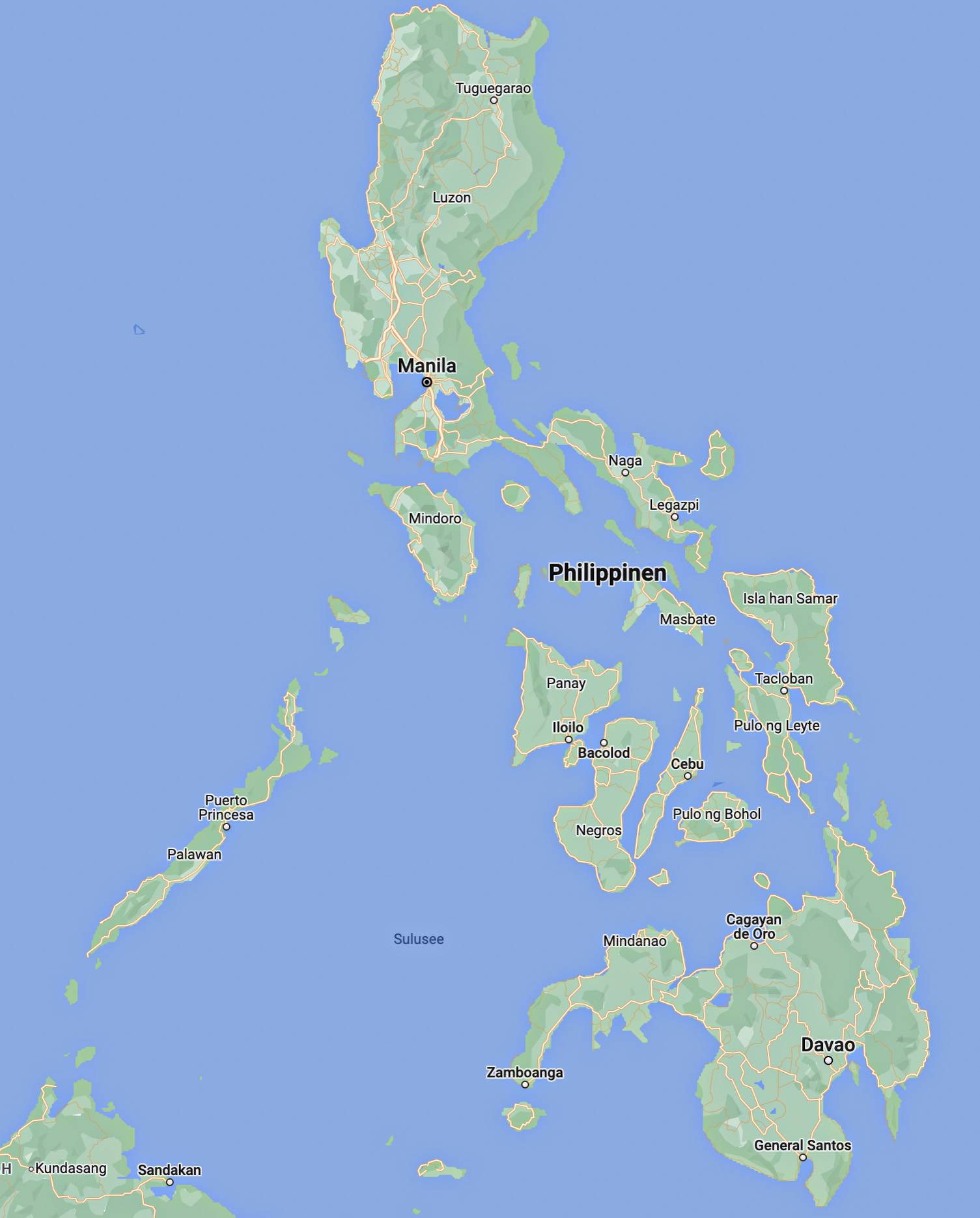 Philippinen Map -  E und U Holdenried Stiftung